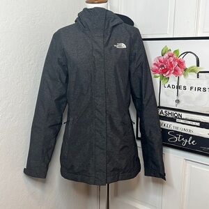 The North Face Gray Hyvent Insulated Hooded Jacket Size S
